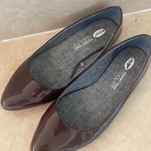 Dr. Scholl's Maroon Flats